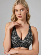 Wireless Leopard Jelly Bra